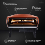 Witt Etna Fermo Propane Pizza Oven - Matte Orange - 80650062 - Image 3