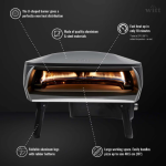 Witt Etna Fermo Propane Pizza Oven - Matte Graphite - 80650060 - Image 4