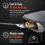Witt Etna Fermo Propane Pizza Oven - Matte Graphite - 80650060 - Image 5