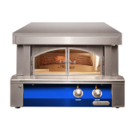 Alfresco 30-Inch Freestanding Countertop Natural Gas Outdoor Pizza Oven Plus in Ultramarine Blue - AXE-PZA-NG-S5002