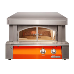 Alfresco 30-Inch Built-In Natural Gas Outdoor Pizza Oven Plus in Luminous Orange - AXE-PZA-BI-NG-S2005