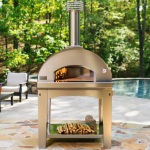Fontana Forni Mangiafuoco Wood-Fired Pizza Oven On Cart - Anthracite - FTMF-A - Image 10