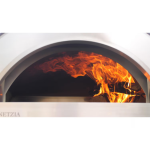 Forno Venetzia Pronto 200 33-Inch Countertop Outdoor Wood-Fired Pizza Oven - Red - Image 2