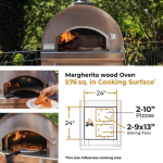Fontana Forni Margherita Wood-Fired Pizza Oven - Anthracite - FTMAR-A - Image 5