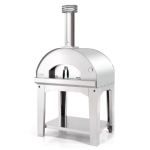 Fontana Forni Mangiafuoco Wood-Fired Pizza Oven On Cart - Stainless - FTMF-S