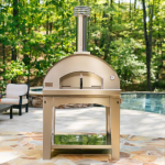 Fontana Forni Mangiafuoco Wood-Fired Pizza Oven On Cart - Stainless - FTMF-S - Image 7