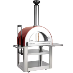Forno Venetzia Pronto 500 33-Inch Outdoor Wood-Fired Pizza Oven - Red