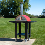 WPPO Karma 25-in Wood Fired Pizza Oven w/ Black Cart - Red - WKK-01S-WS-Red - Image 2