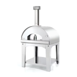 Fontana Forni Marinara Wood-Fired Pizza Oven On Cart - Stainless - FTMARIN-S