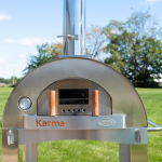 WPPO Karma 32-in Wood Fired Pizza Oven w/ Stainless Steel Cart - WKK-02S - Image 6