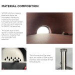 WPPO Infinity 66 Hybrid Refractory Cooking Oven w/ Wheeled Trolley - Faro Yellow - WKI66-FY - Image 5