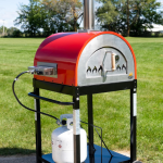 WPPO Hybrid 25-in Wood/Gas-Fired Oven - Red - WKE-04WG-RED - Image 4