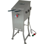 Bayou Classic 4 Gallon Stainless Steel Propane Gas Fryer With Two Stainless Steel Baskets