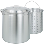 Bayou Classic 42 Qt Aluminum Stockpot With Basket