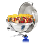 Magma Party Size Marine Kettle 3 Combination Stove & Gas Grill on Round Rail Mount