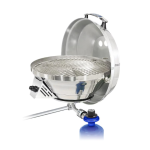 Magma Original Size Marine Kettle 3 Combination Stove & Gas Grill on Round Rail Mount - Image 2
