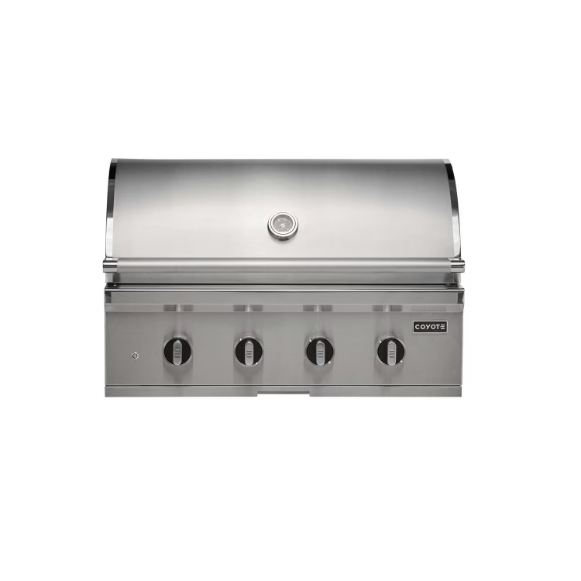 duttpack-332 Coyote CL-Series 36-in 4-Burner Built-In Propane Grill w/ Lift-Assist Hood & Safety Valve - C3CL36LP - Image 1