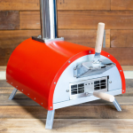 WPPO Le Peppe Portable Red Wood Fired Pizza Oven with Peel - WKE-01-RED - Image 3