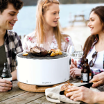 BergHOFF Leo Portable Tabletop BBQ Grill W/ Heat Resistant Base White - 2415600 - Image 4