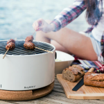 BergHOFF Leo Portable Tabletop BBQ Grill W/ Heat Resistant Base White - 2415600 - Image 5