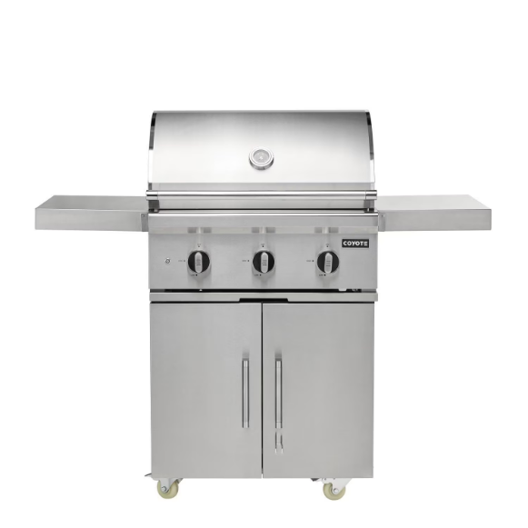 duttpack-3413 Coyote SL-Series 30-in 2-Burner Propane Grill w/ Sear Burner, Rotisserie, & Safety Valve - Image 1