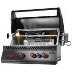 Napoleon Built-In 700 Series 32-Inch Propane Grill w/ Infrared Rear Burner & Rotisserie Kit - Matte Black - BIG32RBPMK-1 - Image 6