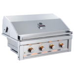 Sunstone Ruby 36-in 4-Burner Built-In Propane Grill - Ruby4B-LP