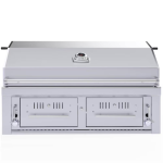 Sunstone Series 42 Inch Natural Gas Hybrid Dual Zone Charcoal/Wood Burning Grill - EMCHDZ42-NG