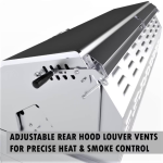 Sunstone Series 42 Inch Natural Gas Hybrid Dual Zone Charcoal/Wood Burning Grill - EMCHDZ42-NG - Image 11