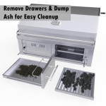 Sunstone Series 42 Inch Natural Gas Hybrid Dual Zone Charcoal/Wood Burning Grill - EMCHDZ42-NG - Image 12