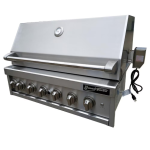 Grand Turbo 40-Inch 6-Burner Built-In Natural Gas Grill With Two Infrared Sear Burners & Rotisserie - B4019BNG - Image 3