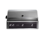 Lynx Professional 42 Inch Built-In Natural Gas Grill w/ One Infrared Trident Burner & Rotisserie in Obsidian - L42TR-OBNG