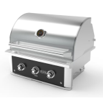 Wildfire Ranch Pro 30-in 2 Burner Built-In Black 304 SS Propane Grill - WFPRO30G-BSS-LP - Image 2