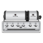 Broil King Imperial S 670 6 Burner Built-In Propane Gas Grill w/ Rear Burner & Rotisserie Kit - 957074