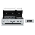 Broil King Imperial QS 670 6 Burner Built-In Natural Gas Grill w/ Rear Burner & Rotisserie Kit - 699777 - Image 3