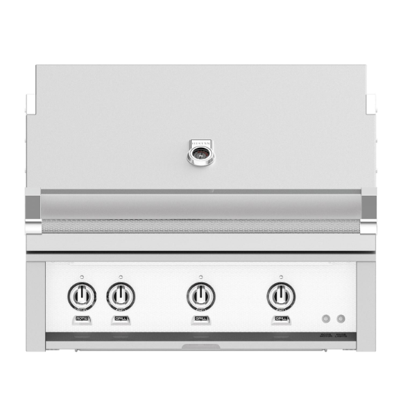 duttpack-35146 Hestan 36-Inch Built-In Natural Gas Grill W/ Rotisserie - Froth - GABR36-NG-WH - Image 1