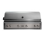 Lynx Professional 54 Inch Built-In Natural Gas Grill w/ One Infrared Trident Burner & Rotisserie in Limestone - L54TR-LSNG