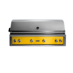 Lynx Professional 54 Inch Built-In Natural Gas Grill w/ One Infrared Trident Burner & Rotisserie in California Poppy - L54TR-CANG