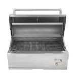 Turbo 32-Inch Built-In Stainless Steel Charcoal Grill  With Adjustable Charcoal Tray - 32CHARCOALG - Image 2
