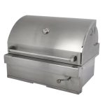 Turbo 32-Inch Built-In Stainless Steel Charcoal Grill  With Adjustable Charcoal Tray - 32CHARCOALG - Image 3