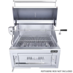 Sunstone Series 28 Inch Single Zone 304 Stainless Steel Charcoal Grill - SUNCHSZ28 - Image 8