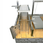 Tagwood BBQ Insert Style Argentine Santa Maria Wood Fire & Charcoal Gaucho Grill Without Firebricks - BBQ09SSFRONT - Image 6