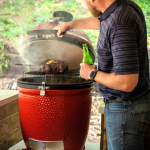 Kamado Joe Classic Joe III Standalone 18-inch Charcoal Grill in Red, Grill Gripper, and Ash Tool - KJ15040721 - Image 9
