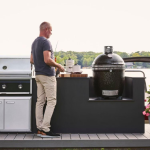 Lynx 18 Inch Built-In Ceramic Kamado Charcoal Grill - Black - LCGRBK - Image 2