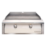 Alfresco 30-Inch Built-In Propane Griddle in Signal White Gloss - AXE-30GT-LP-S9003