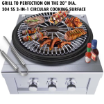 Sunstone 24 Inch Power Cirque Flat-Top Griller - SUN24PCB-PB-NG - Image 4