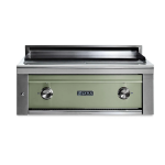Lynx Asado 30 Inch Built-In Natural Gas Flat Top Grill in Desert Sage - L30AG-DSNG