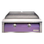 Alfresco 30-Inch Built-In Natural Gas Griddle in Blue Lilac - AXE-30GT-NG-S4005