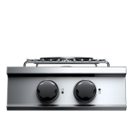 Kalamazoo K-CKTPW Built-In Cooktop w/ Power Wok Burner - Bulk Propane - K-CKTPW-3-2-NA-LPBLK-S4
