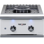 Delta Heat 22-Inch Built-In Propane Power Burner - White Control Panel - DHPW22-WL